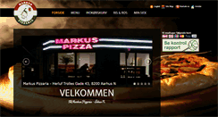 Desktop Screenshot of markuspizzaria.dk